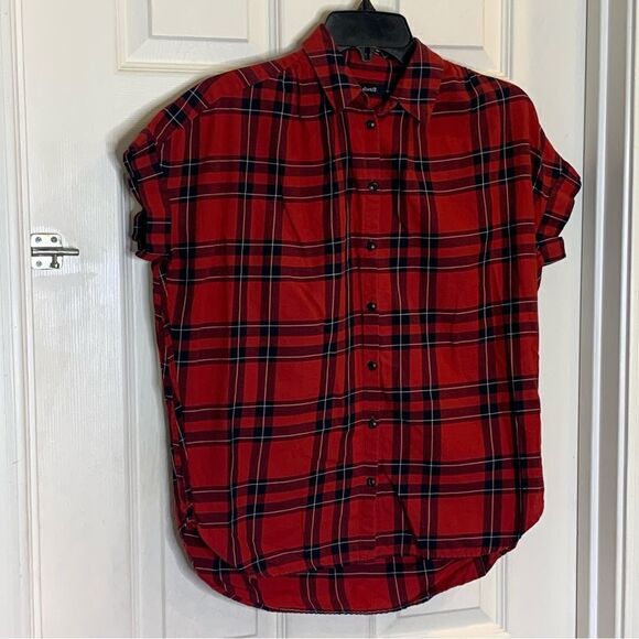 Madewell Central Shirt in Dahl Plaid Size XXS - Picture 3 of 10
